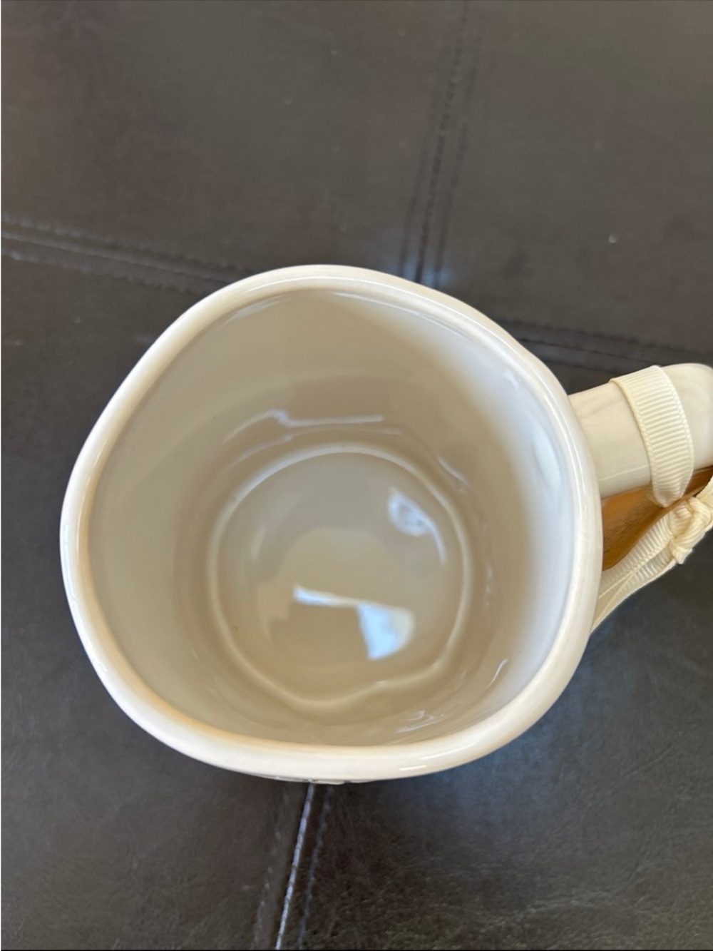 NWT Rae Dunn Blessed White Ceramic Mug with Floral detail - Picture 3 of 4